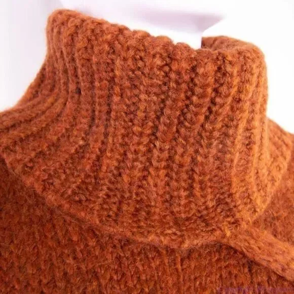 NEW Madewell Somervell Modern Cable Turtleneck Sweater,‎ size XXS
